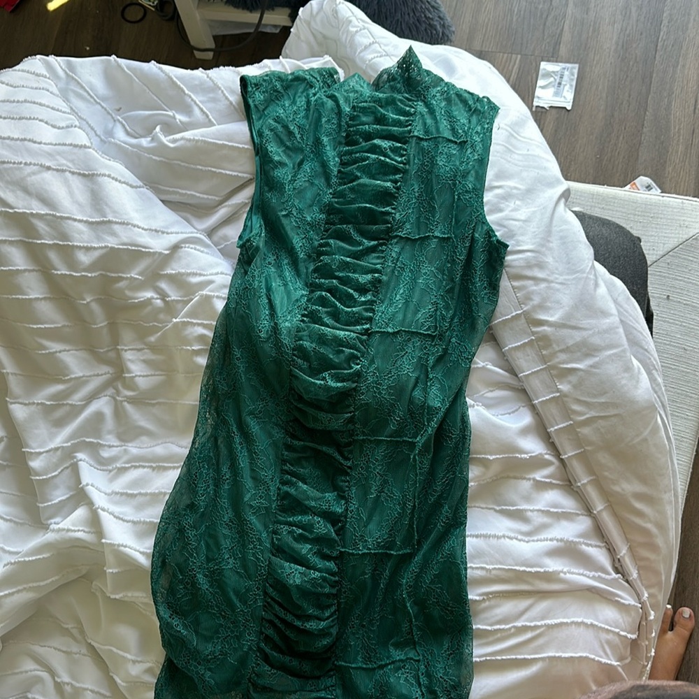 Urban outfitters green lace dress